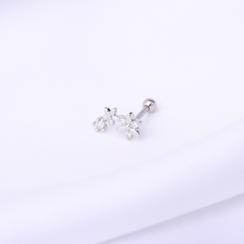 Fashion new simple style copper thick rod earrings wholesale