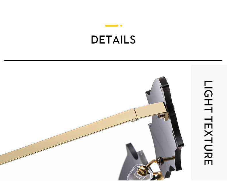 Nouvelles lunettes de soleil chauve-souris sans cadre européennes et américaines, lunettes de soleil photo de fête amusantes et colorées, lunettes de soleil tendance transfrontalières_voghion.com