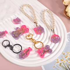 源頭廠家 DIY水晶滴膠寵物小貓骨頭掛件吊墜硅膠模具批發