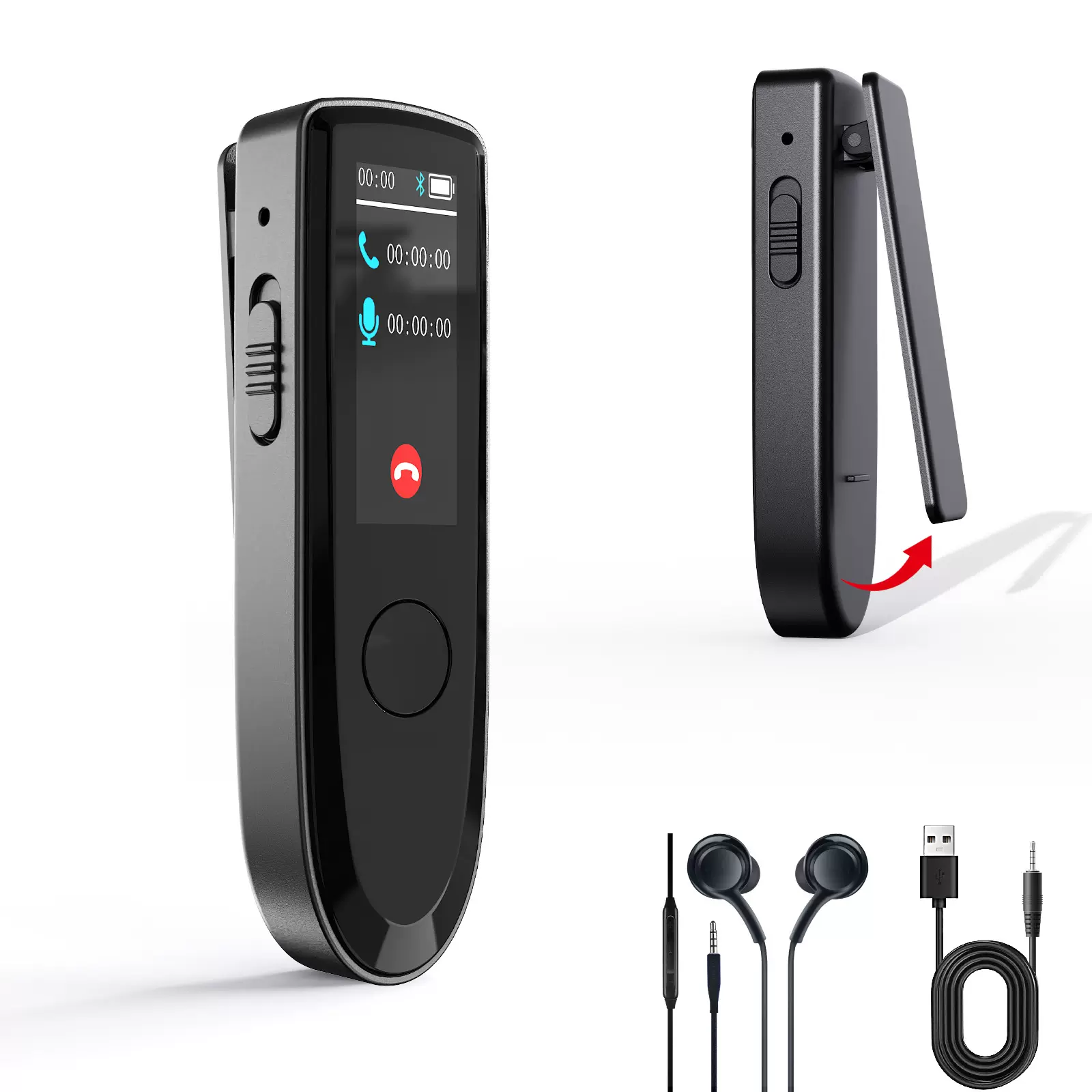 跨境专供便携式录音器外放小型随身学生上课商务会议智能录音笔