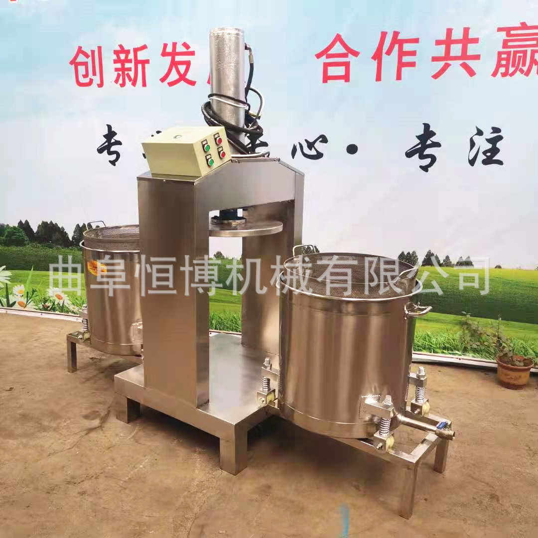 大型液压压榨机 生姜压榨机 不锈钢酒糟压榨机 商用中药渣压榨机