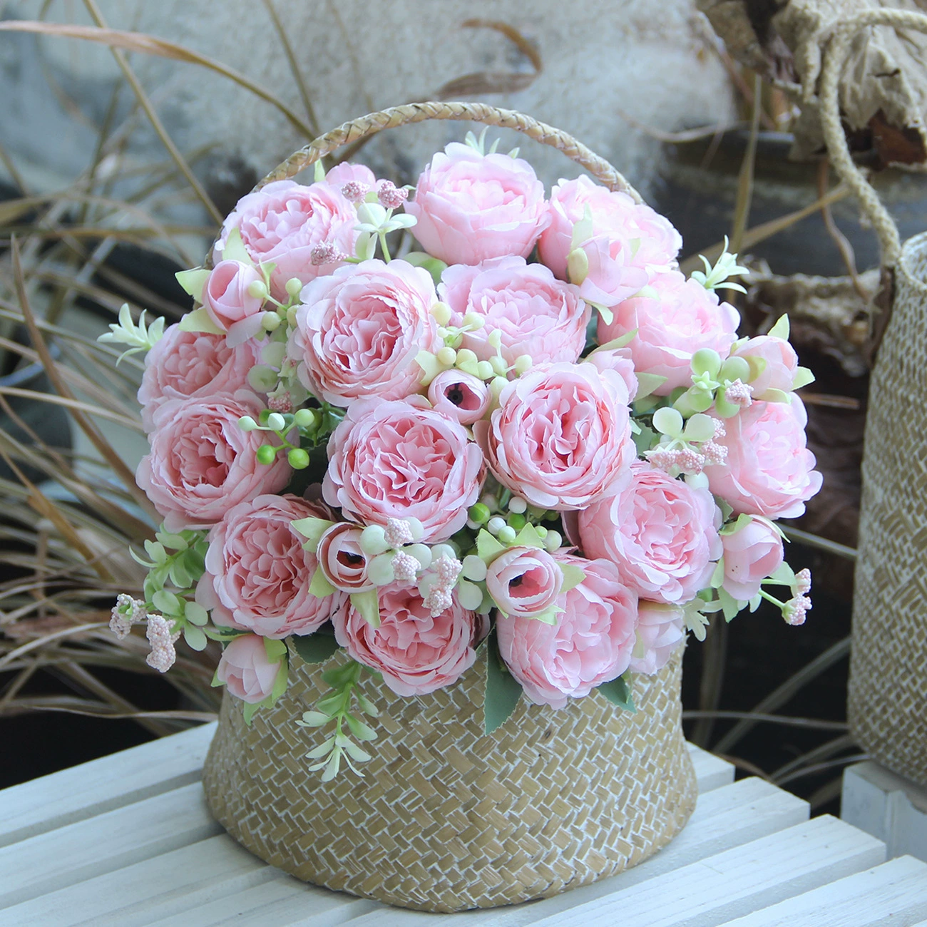 Моделирование цветочных пионов 5 головок весенних пионов