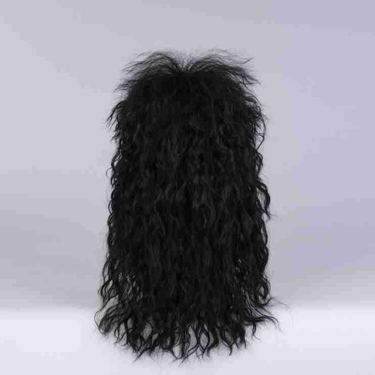 Syntetisk peruk långt lockigt hår scenen Halloween mäns fluffiga frisyr_voghion.com