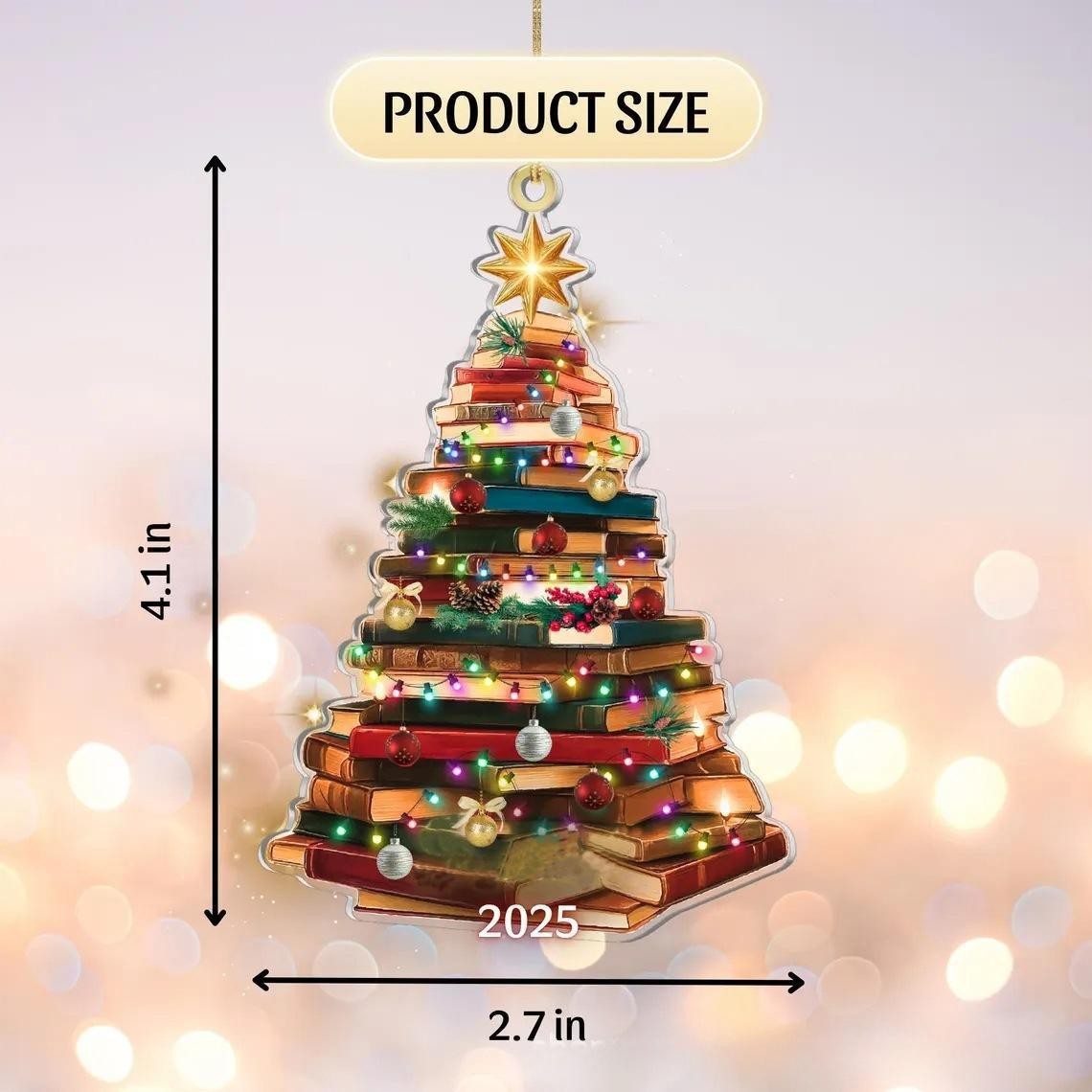 Nuevos productos transfronterizos de acrílico plano de simulación de pájaros colgante de decoración de Navidad árbol de Navidad colgante de decoración para el hogar image 30