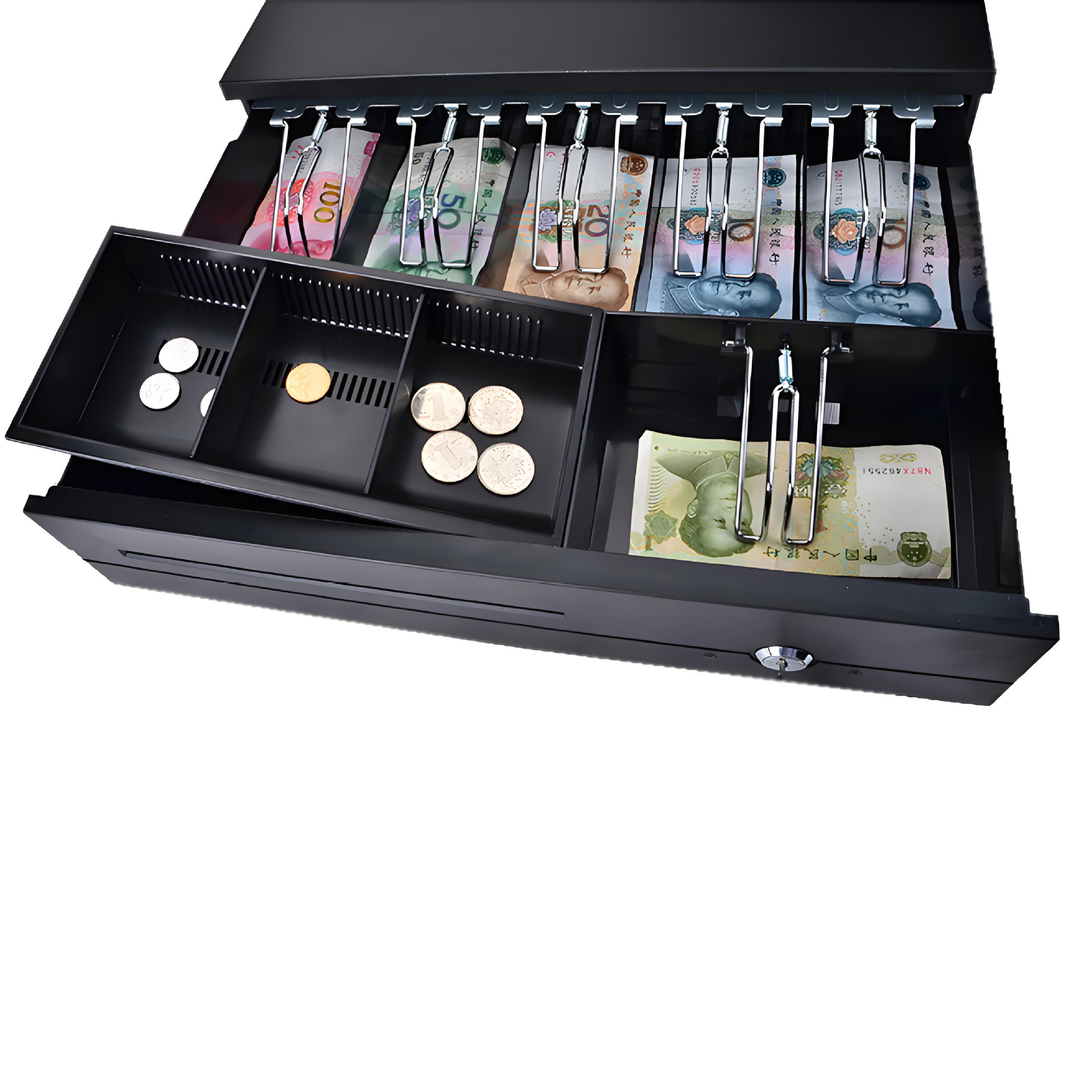 405 caja registradora 5 3 6 billetes / 3 monedas o 5 billetes / 5 fabricantes de fuentes de moneda