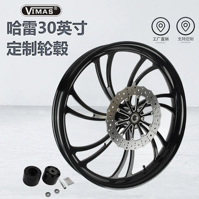 Harley Motorcycle Modification 30inch Rims Are Suitable for Road King, Dyna, and Glide Models from 2008 to 2025, Forged Aluminum Rims