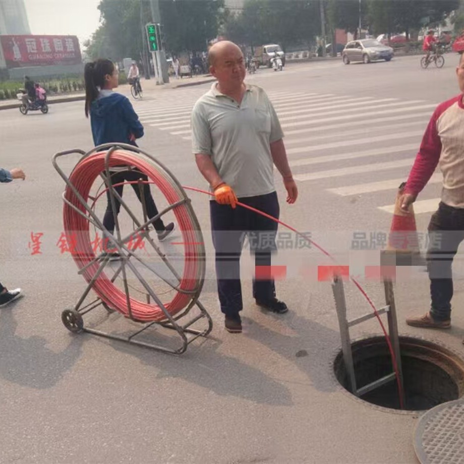 管道通管器玻璃钢穿线器14*150电工穿管器引线器12X100 150 200米