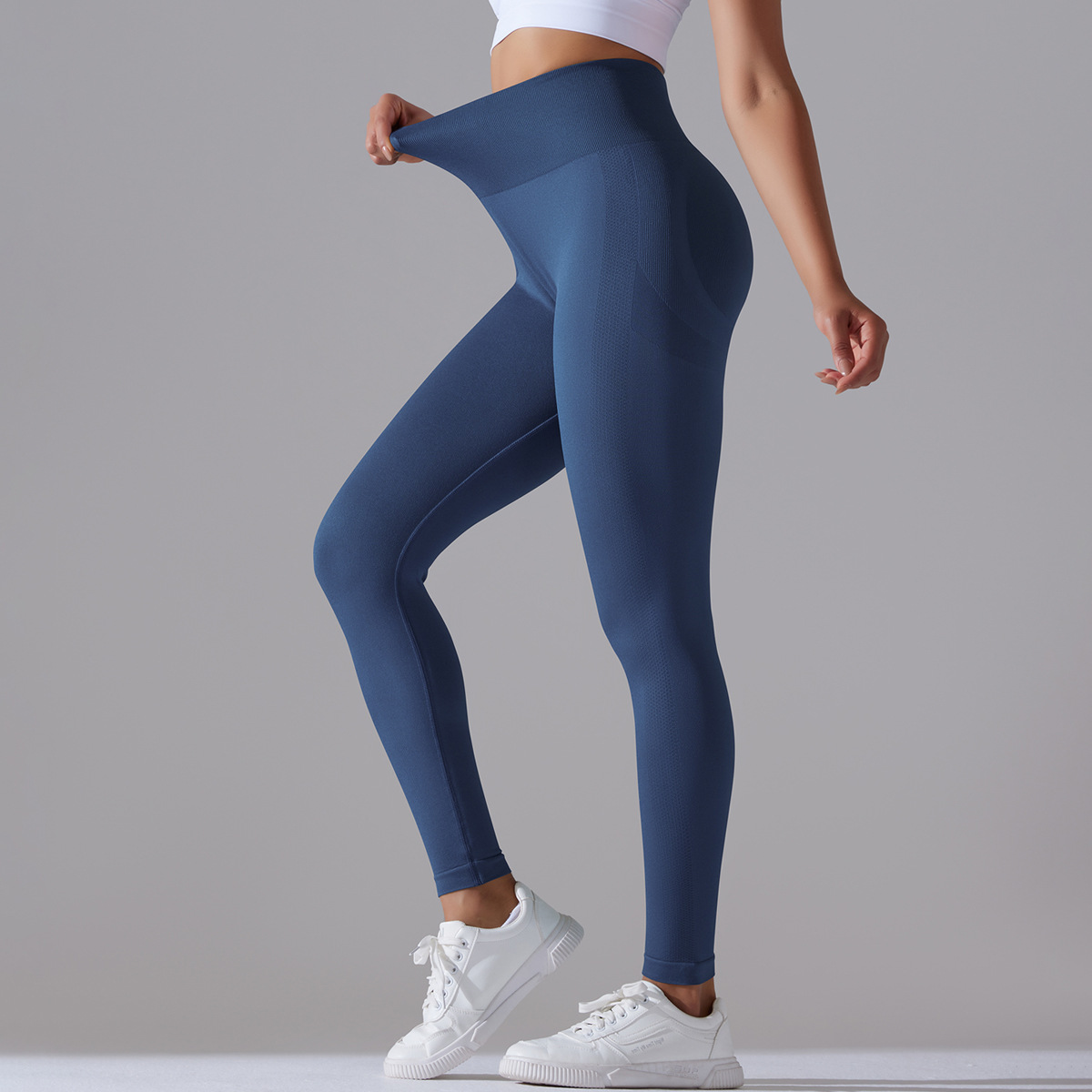 Modern Style Simple Style Solid Color Nylon Cotton Blend Active Bottoms Leggings display picture 111