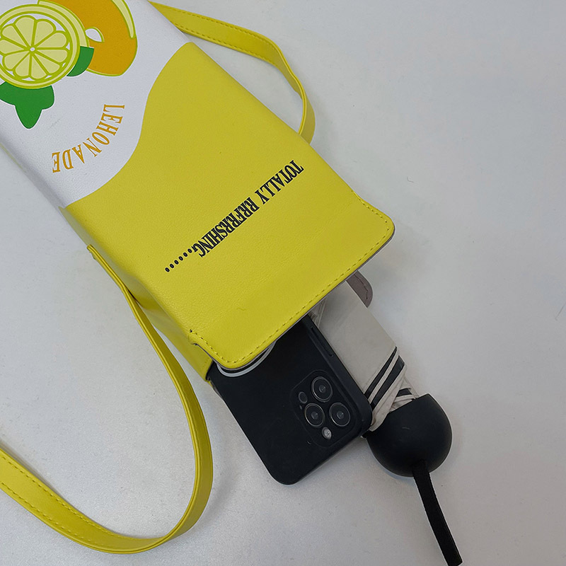 Small Pu Leather Fruit Square Buckle Crossbody Bag display picture 53