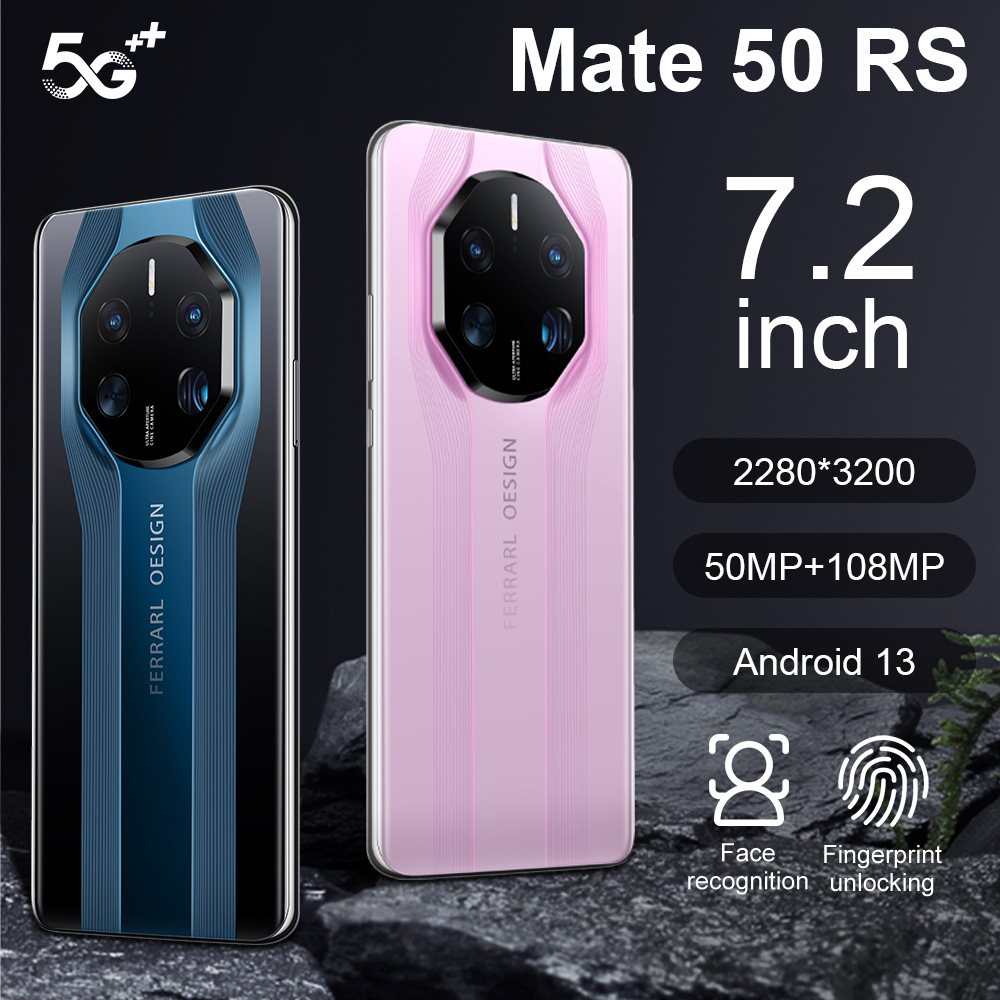 新款Mate50 RS跨境手机2+16G安卓智能手机7.2寸INCELL HD超高清屏