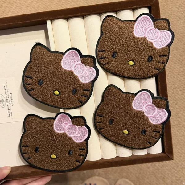 Cute Black Kitty Bangs Stickers, Fun Magic Stickers, Girly Cat Hair Tidying Tool, Traceless Hair Clips