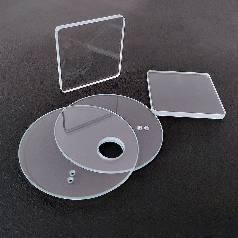 Customized White Glass Tempered Glass Round Square Special Glass Lighting Small Size Yali Silk Screen Transparent Glass Plus