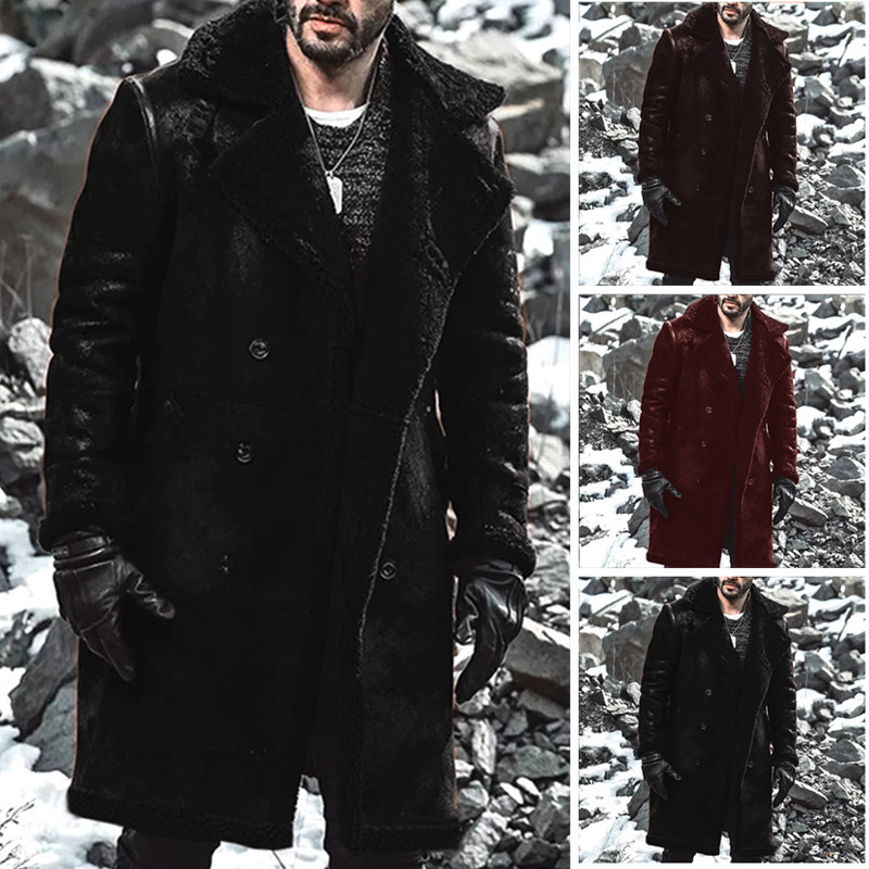 2024 European Version Men's Warm Coat Lambswool Suede Faux Fur Coat Independent Site Europe and America Amazon 2024 European Version Men's Warm Coat Lambswool Suede Faux Fur Coat Independent Site Europe and America Amazon