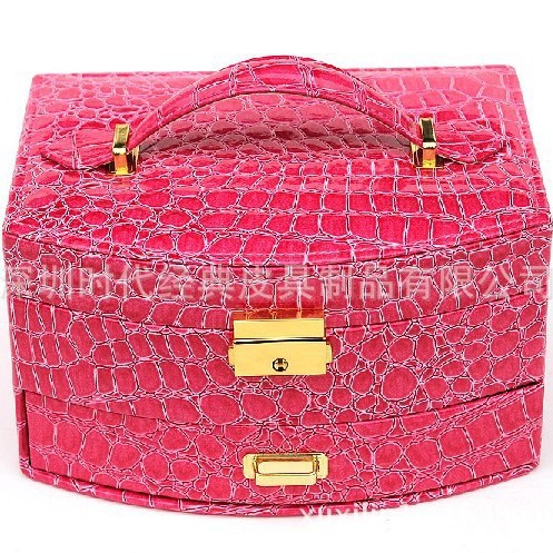 厂家专业生产高档皮质首饰盒 珠宝盒 皮盒