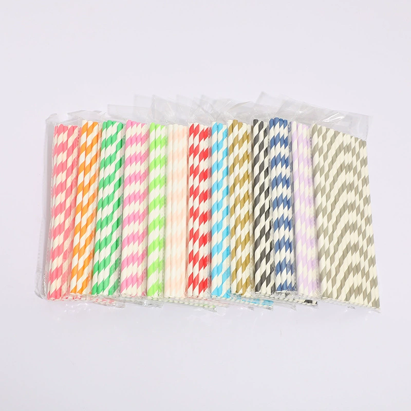 Фабрика прямо в наличии полосы одноразовая биоразлагаемая креативная соломенная бумага с молоком чай соломенная Вечеринка воздушный шар бумажный стержень
