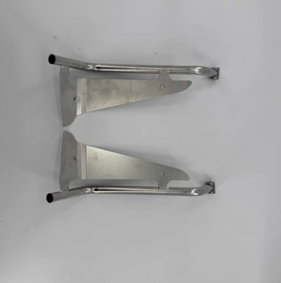 Suitable for Yamaha Jog I125/Plus Stainless Steel Guard Bar, Bumper, Widened Footrest, Spotlight, Jog Modification Parts (Motorcycle bumper) - 304-stainless-steel-silver-front-bumper-with-screws-anti-slip-stickers