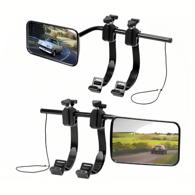 Car Clip-On Dual-View Extension Rearview Large field of view rear view auxiliary mirror