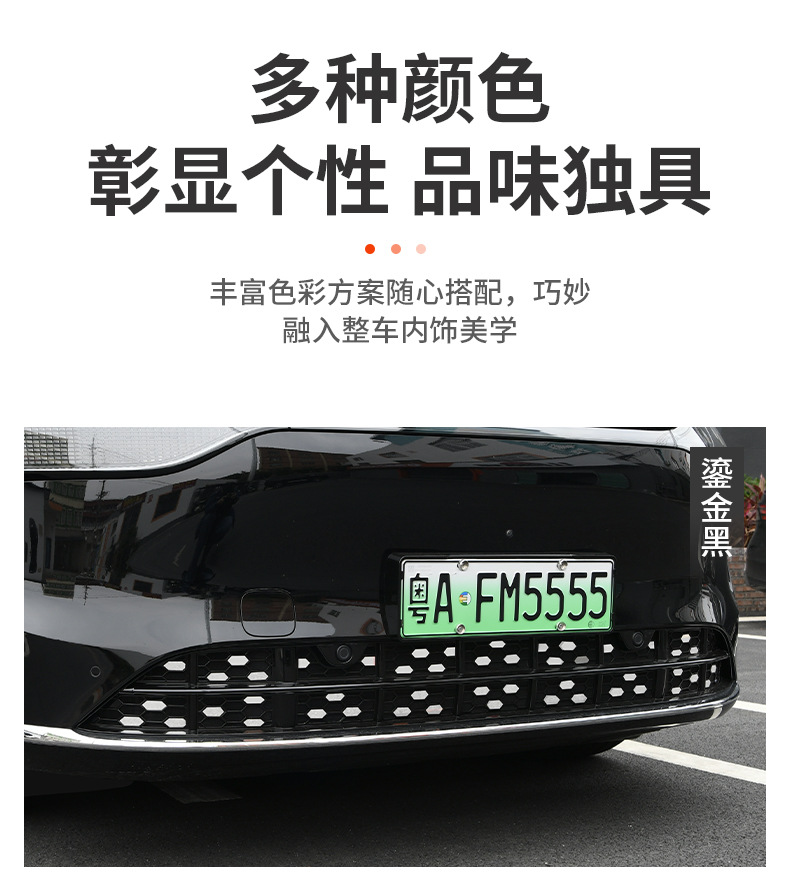 Applicable to AITO M9 Anti-insect Net Removable Front Face Middle Net Appearance Blackening Modified Auto Special Accessories