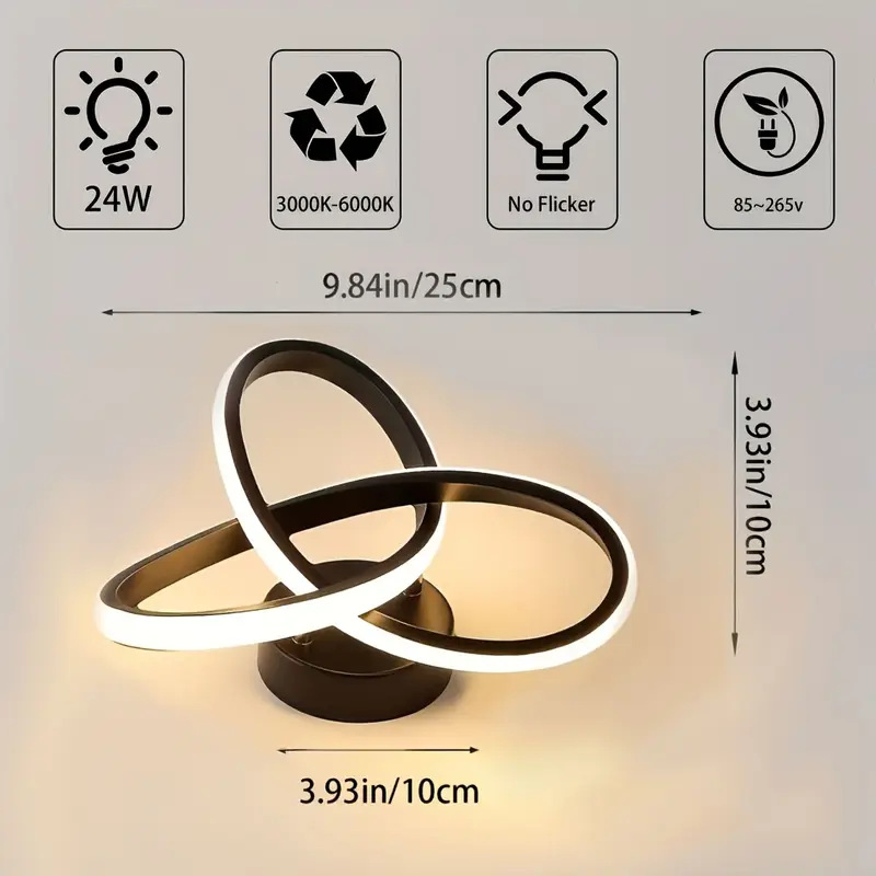 Lámpara de techo LED tricolor minimalista moderna, para pasillo, dormitorio o escalera, venta caliente transfronteriza