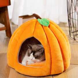 猫咪窝创意南瓜造型四季通用猫床狗窝猫咪安全感睡觉窝宠物狗狗窝