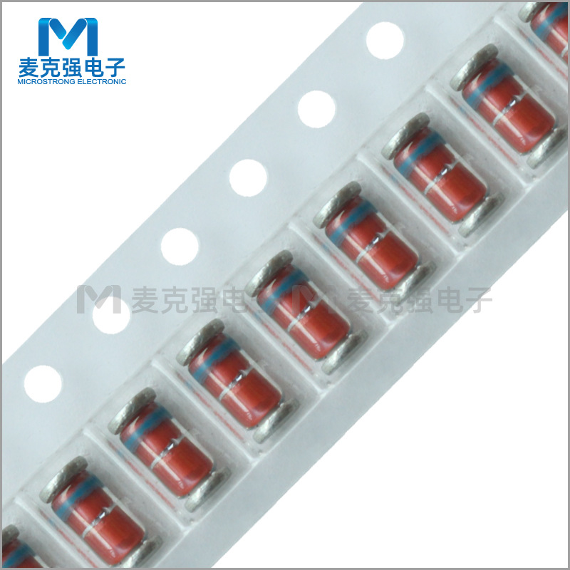 先科ST贴片稳压二极管ZM4749A 1W 24V LL-41红色玻璃封装圆柱形