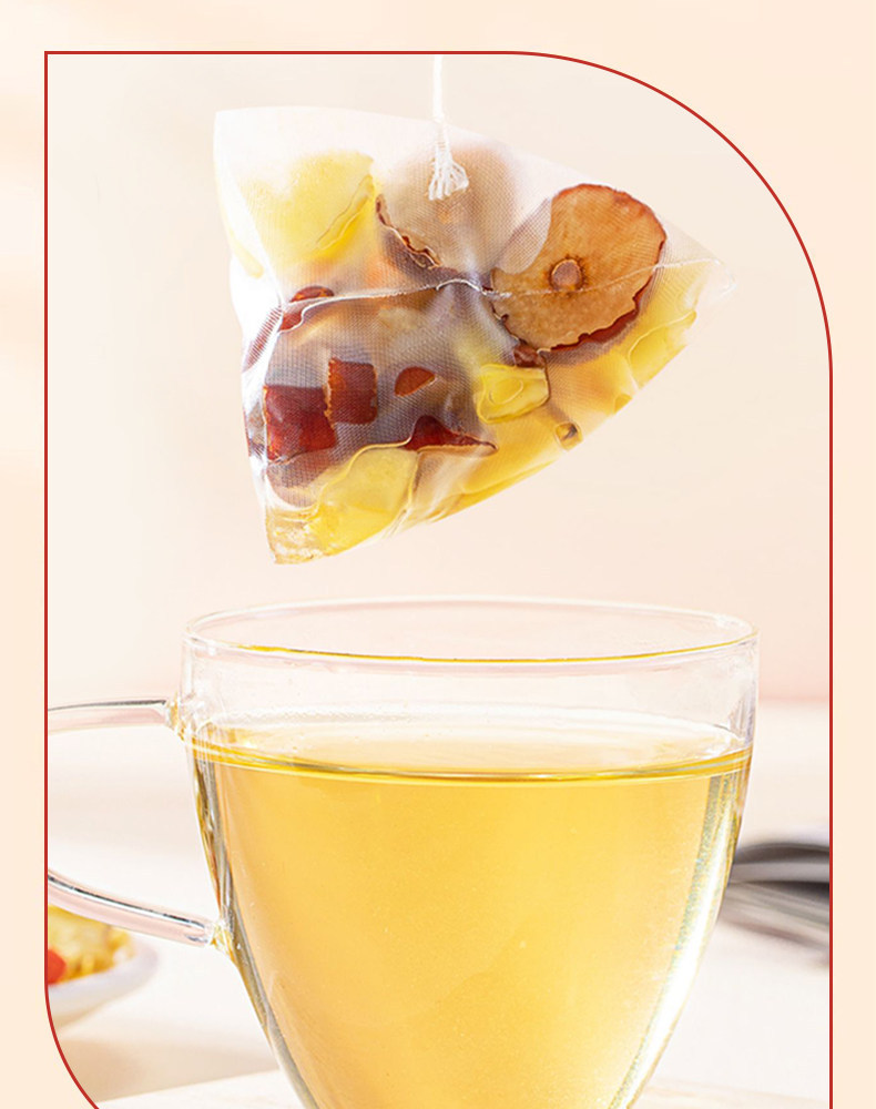 Apple Astragalus Water with Ophiopogon Red Date and Goji Tea Bags Herbal Wellness Tea for Daily Radiance preparation