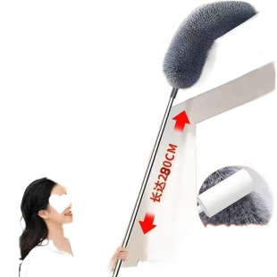 Ceiling Broom Telescopic Rod Sweeps Spider Webs, Cleans Extended Feather Duster, Roof Dust Duster, Dust Brush Wholesale to Home