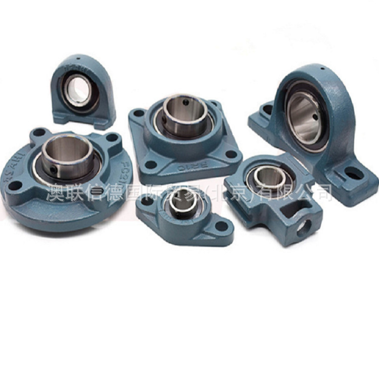 日本iNSK带座外球面轴承 UCFC218D1 带凸台圆形座FC座轴承批发现