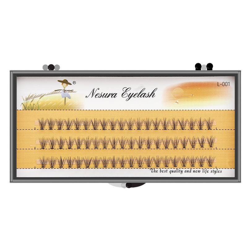 Venta al por mayor de espantapájaros transfronterizos, grupo único 0,1 10 pestañas injertadas, pestañas postizas naturales de fusión en caliente, grupo único