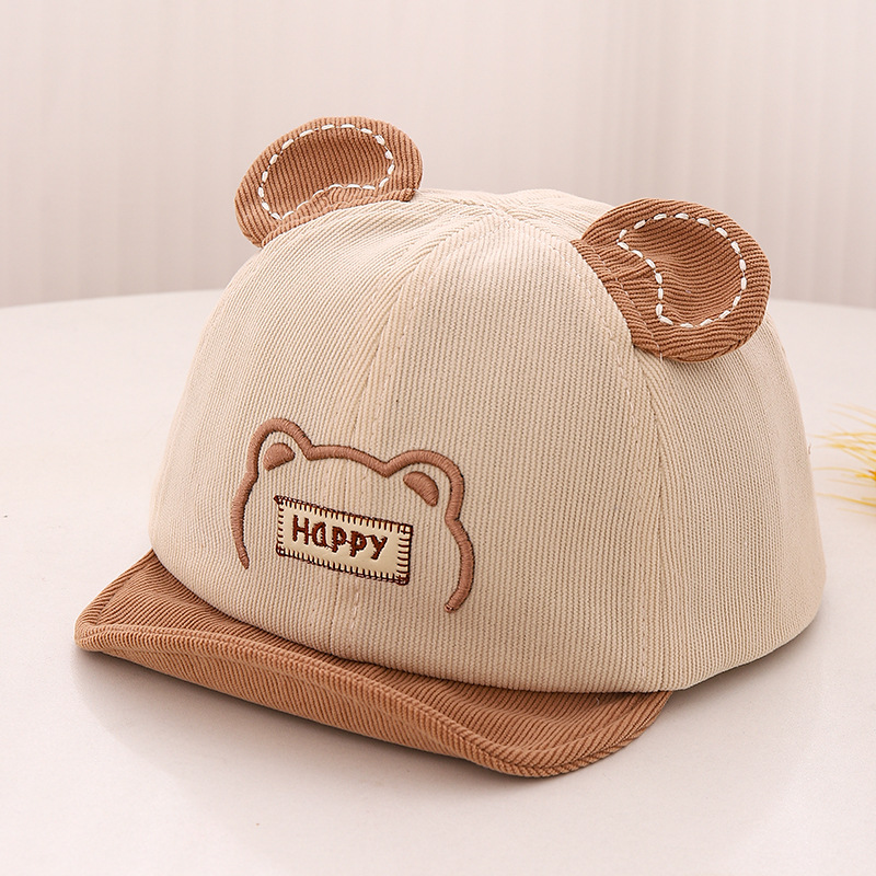 Sombreros para bebés otoño-invierno blando gorra de lengua lindo bebé para salir sombrero de sol primavera-outño sombrero de niño