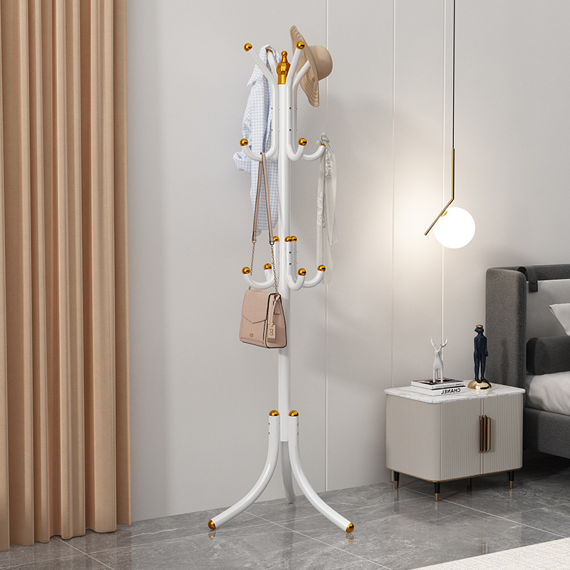 Wrought Iron Coat Rack Multi-functional Fashion Hanger Indoor Creative Clothes Rack Bedroom Home Simple Modern