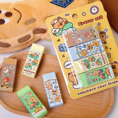 卡皮巴拉橡皮擦创意卡通动物橡皮幼儿园小学生文具擦字无屑不留痕