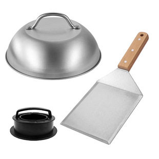 Cross-border Hot Selling BBQ Combination Barbecue suit Stainless Steel Teppanyaki Cooking Tools Burger Pressing Outdoor