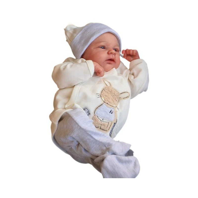 Realistic reborn doll, handmade, 48 cm, 3D, (Cross-border trading)