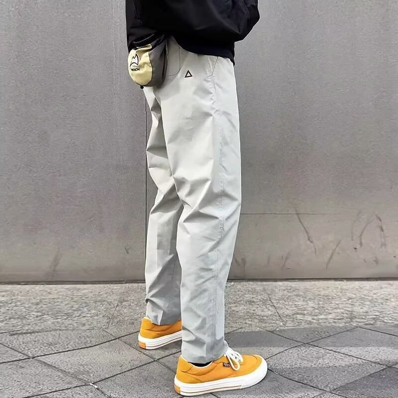 Popular Clothing Item: Men's Functional Windproof Waterproof Quick-Dry Straight-Leg Cargo Casual Pants with Triangle Logo