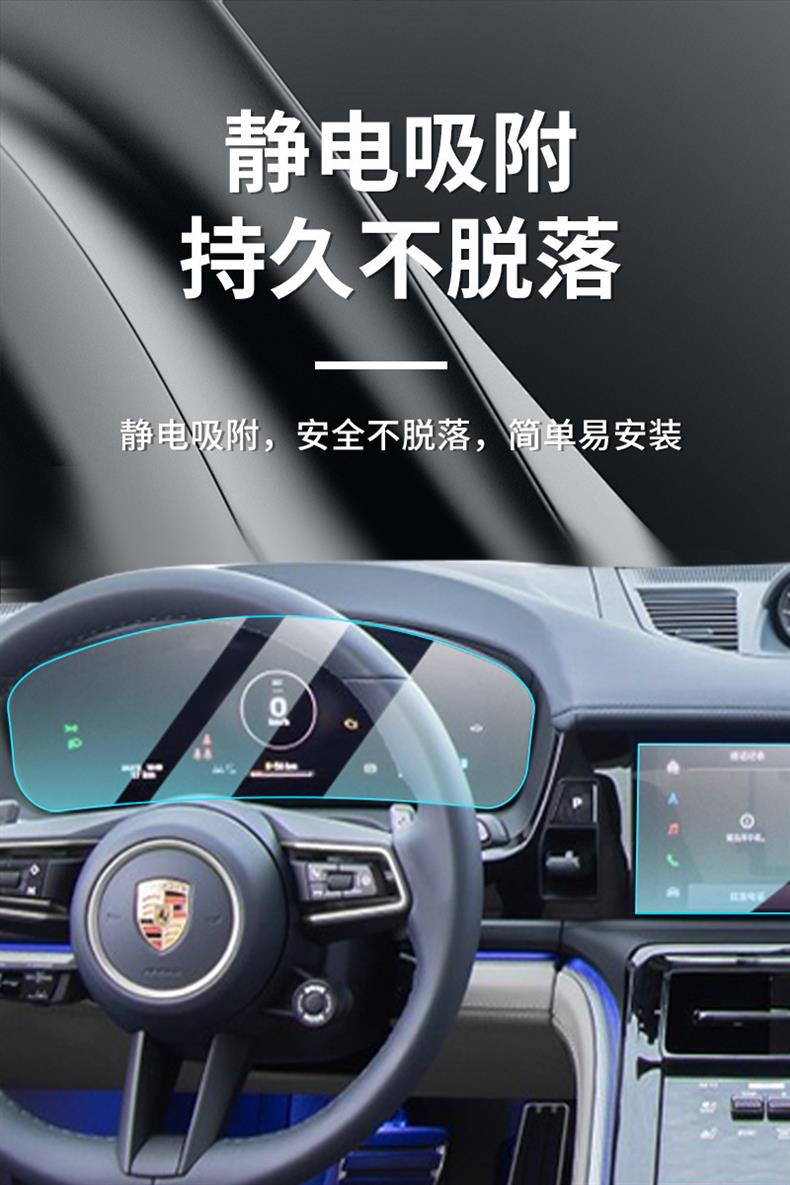 Suitable for 24 Models of Porsche Panamera, Central Control Navigation Screen Display Tempered Film for Interior Modification