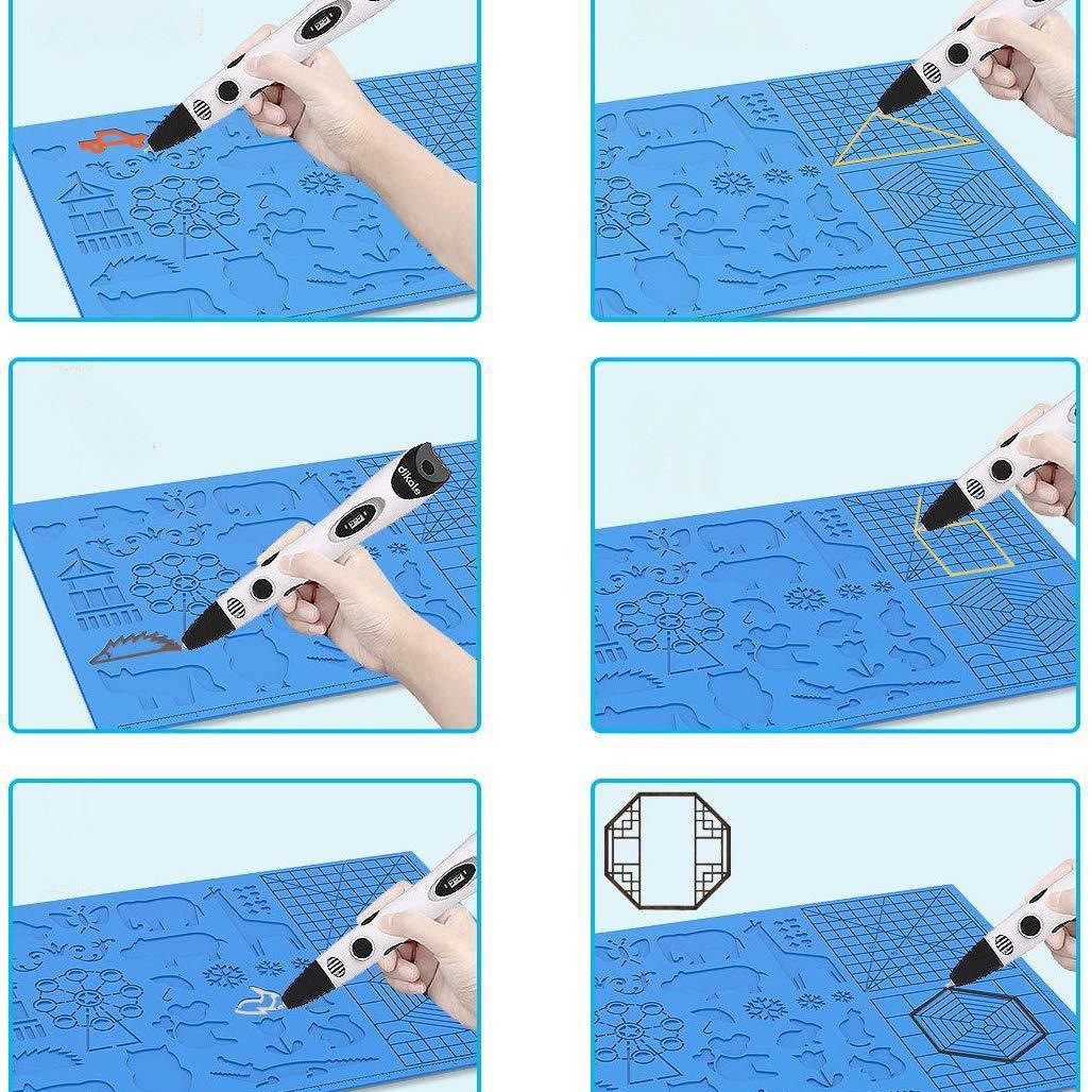 Dewang niños 3D impresión pluma pintura DIY juguete almohadilla de silicona copia pad juguete creativo de los niños