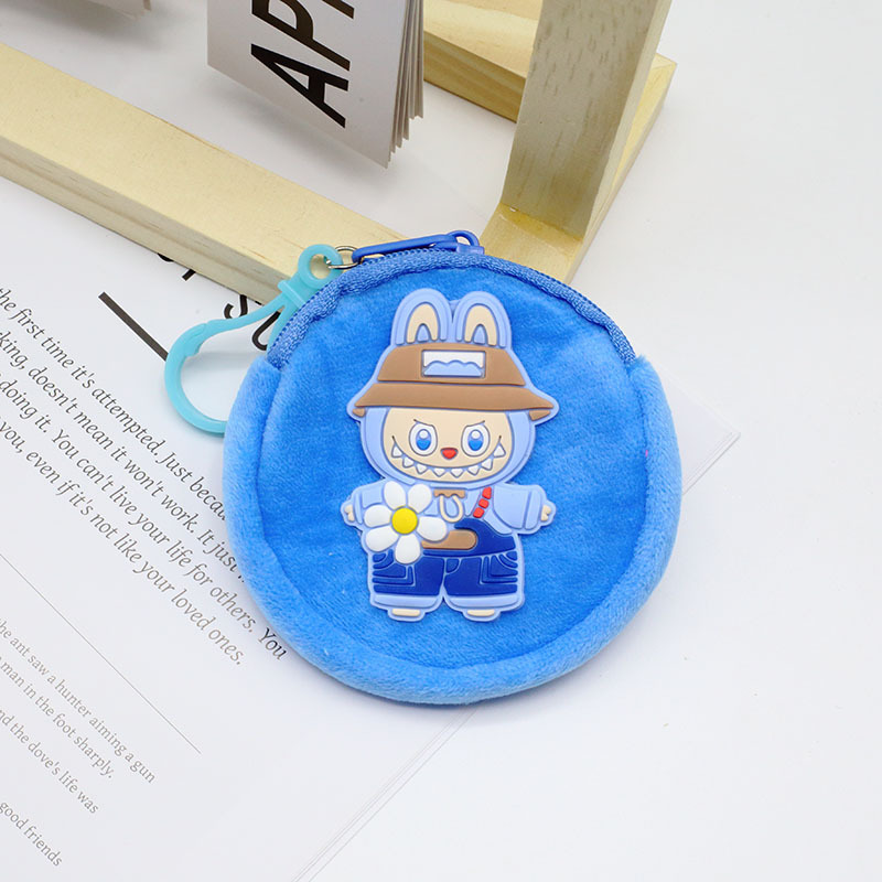 かわいい漫画ラブブラウンドぬいぐるみ小銭入れコインキー口紅ポータブルヘッドフォンバッグ学生コインバッグ|undefined