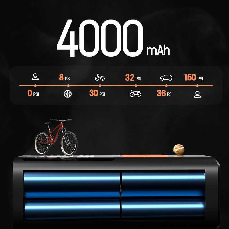 Cross-Border Car Air Pump, Car Tire Air Pump, Wireless Portable Off-Road Car Bicycle Electric Air Pump