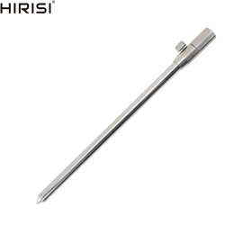 跨境30-50cm地插不锈钢二节伸缩渔具抛竿炮台支架欧式库钓海竿