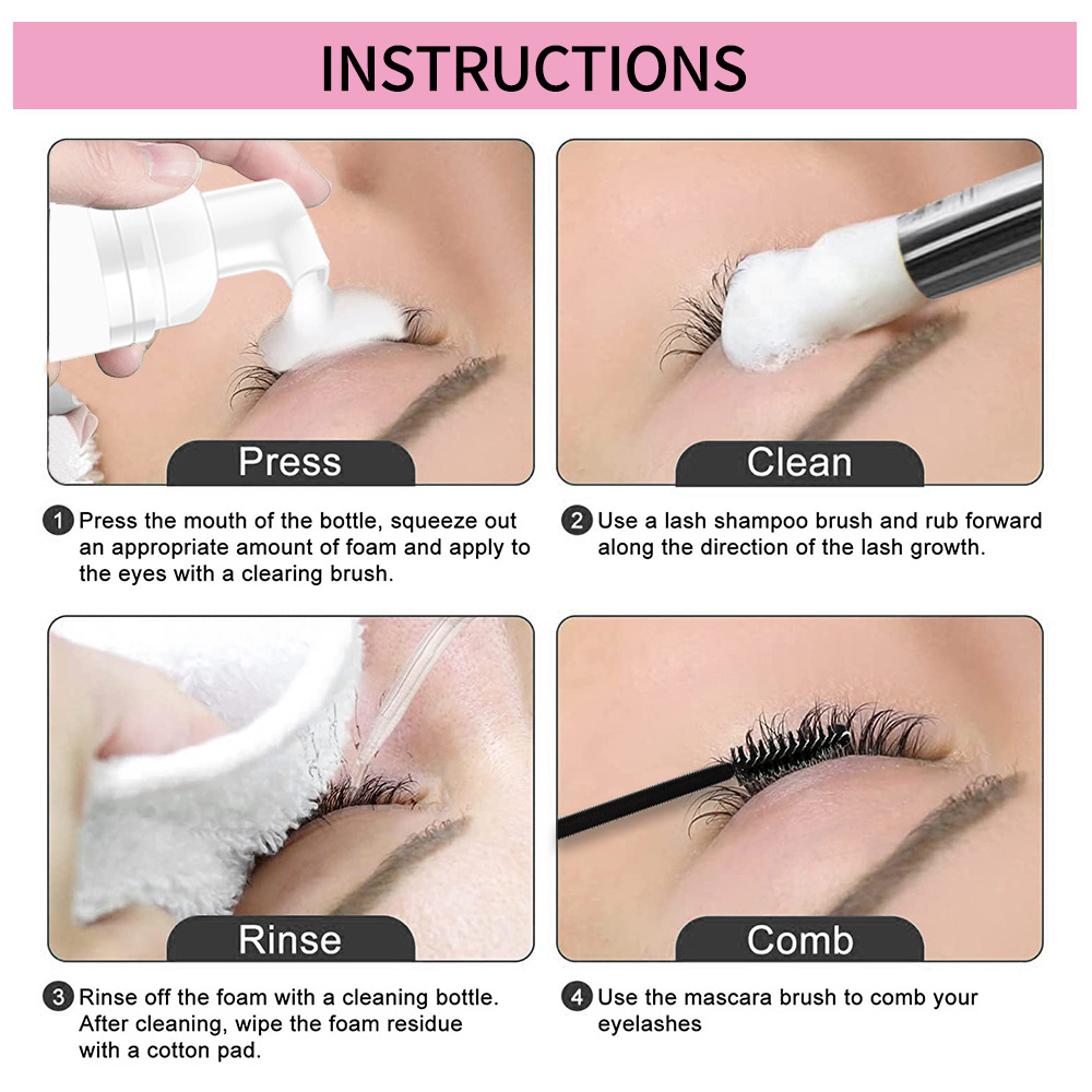 105g Weight Eyelash Mousse Makeup Tools Types 1 Piece Quantity Imported Fiber Material Solid Color Pattern Simple Style Style Simple Style Solid Color Imported Fiber Eyelash Mousse 1 Piece 7