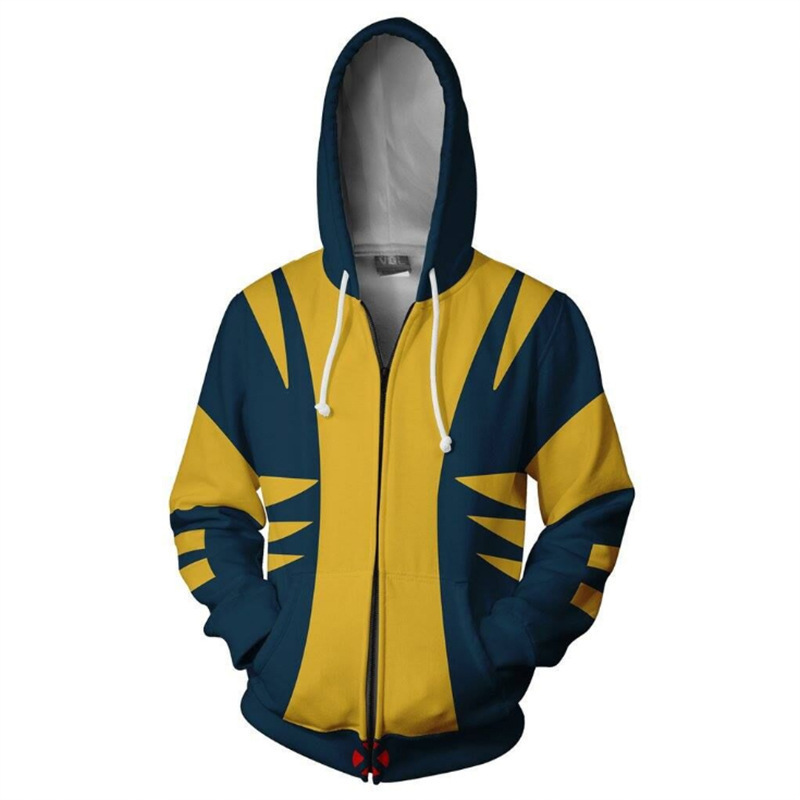 X-Men Black Phoenix Movie Same Clothes cosplay Peripheral Animation Hooded Cardigan 3D Printed Sweater Jacket