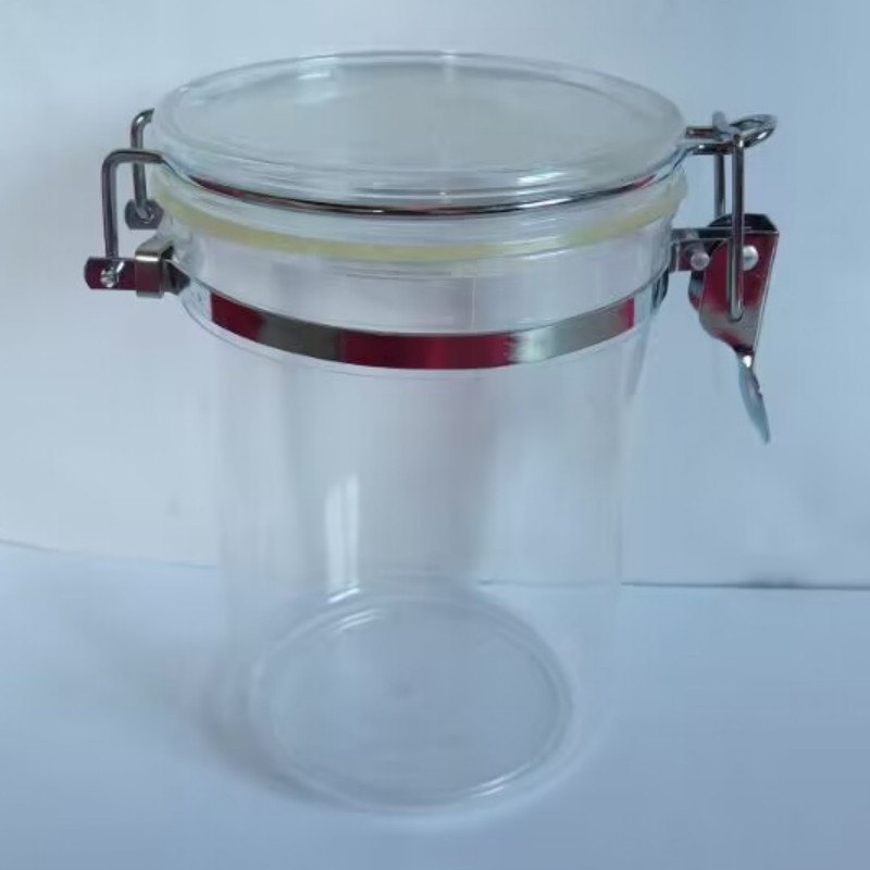 批发不锈钢卡扣式密封罐 厨房干果食品储物罐 密封式食品杂粮罐