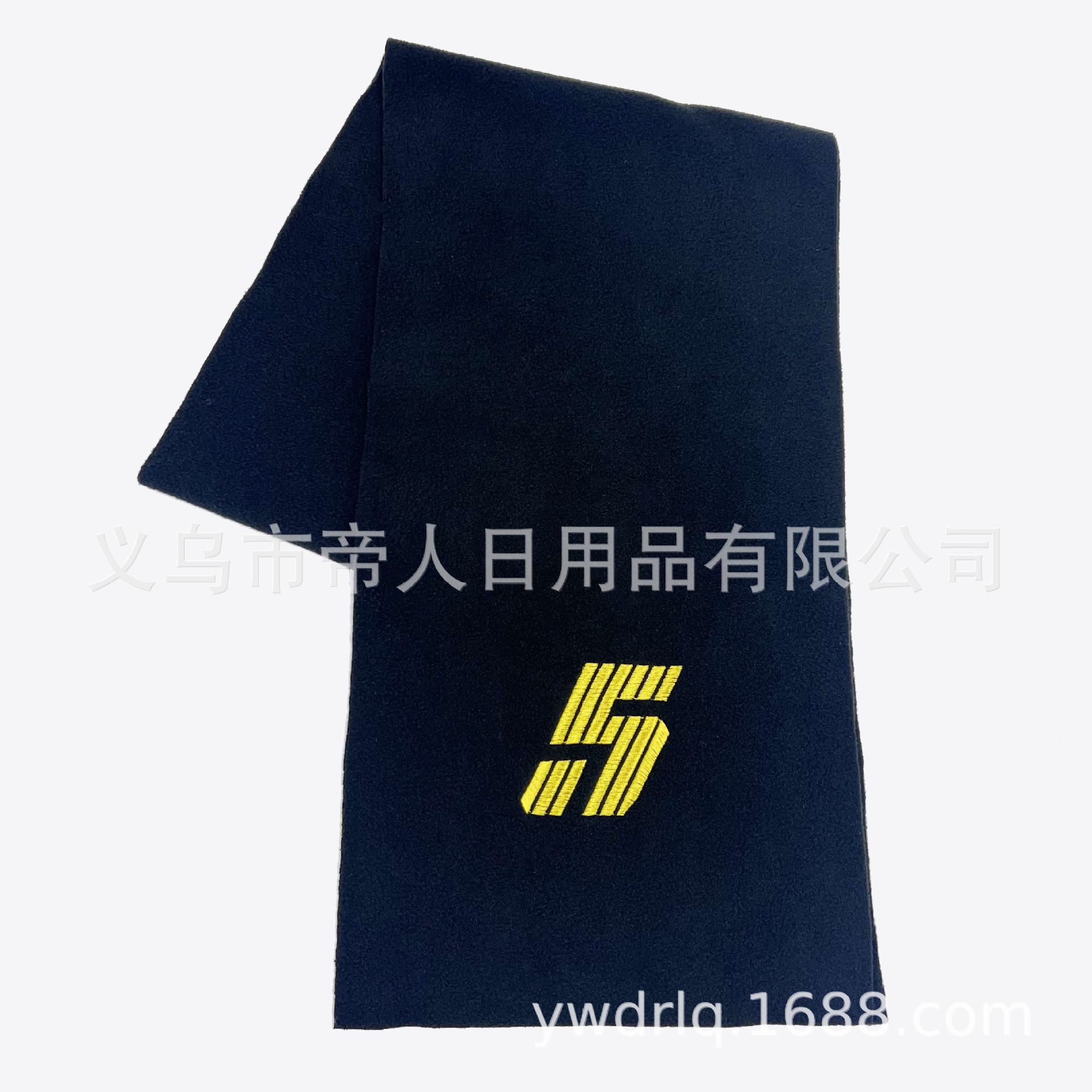 定制摇粒绒围巾 跨境冬季保暖围巾 刺绣logo围巾流苏围巾定制logo