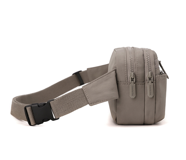 Colorful Fox sports running waist bag, women's fashionable small crossbody bag, lightweight mobile phone nylon bag, new chest bag undefined