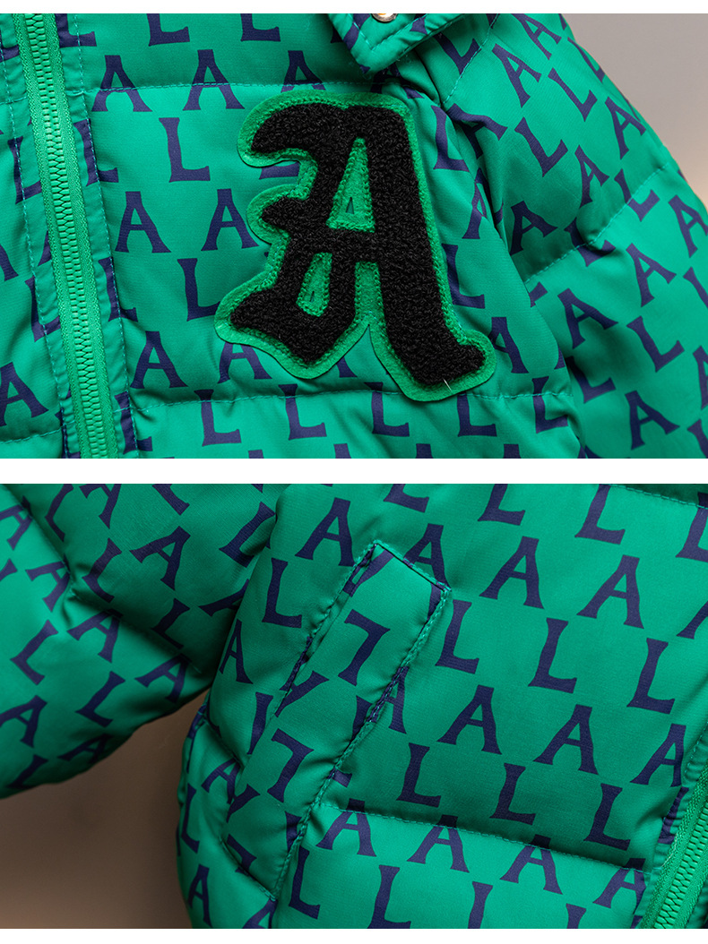 Boys' Winter Thickened 2023 New Baby with Clip and Foreign Style Children's Down Cotton Coat_voghion.com