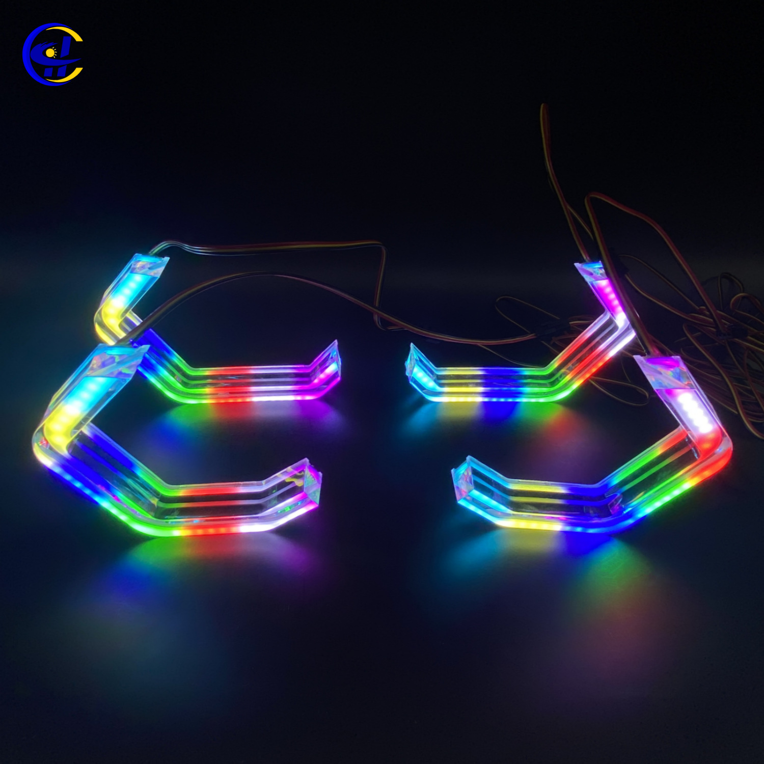Streamer Rgbw Aperture Daytime Running Light Crystal Angel Eye Suitable for Bm.W M3 M4 E90 E92 F3
