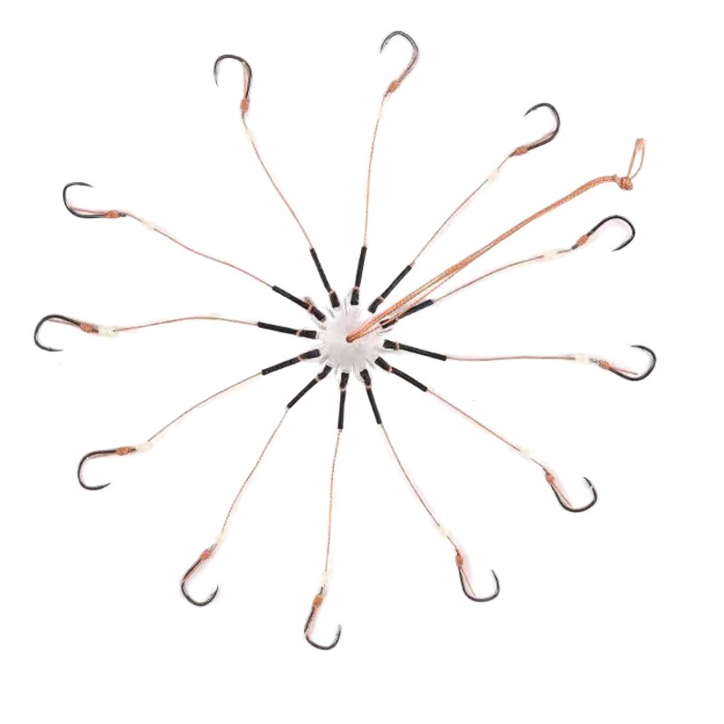 Extended 7cm Flip-Fish Hook with Luminous Beads for Sea Fishing, Suitable for Carp and Bighead Carp, with a Clip-On Design for Sea Rods and Casting Rods