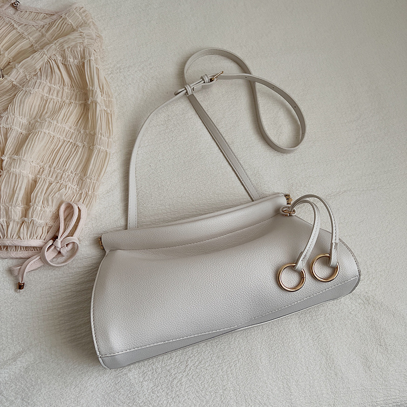 2026 New Arrival Underarm Bag Retro Baguette Purse Kiss-Lock Clasp Bag Fashion Minimalist Niche Shoulder Crossbody Bag - Thumbnail 6