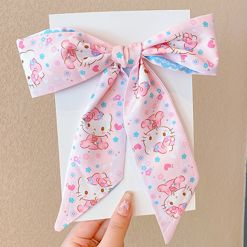 Розовая повязка на голову Hello Kitty